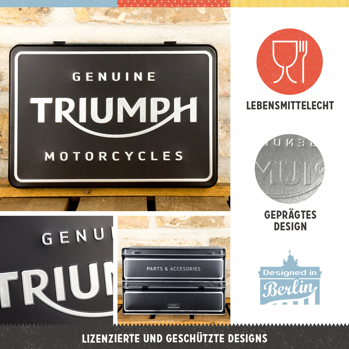 nostalgic-art-triumph-parts-accessories-silver-box-metallo-2-5-l image 3