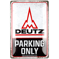 nostalgic-art-deutz-parking-only-targa-in-metallo-20x30-cm image 2