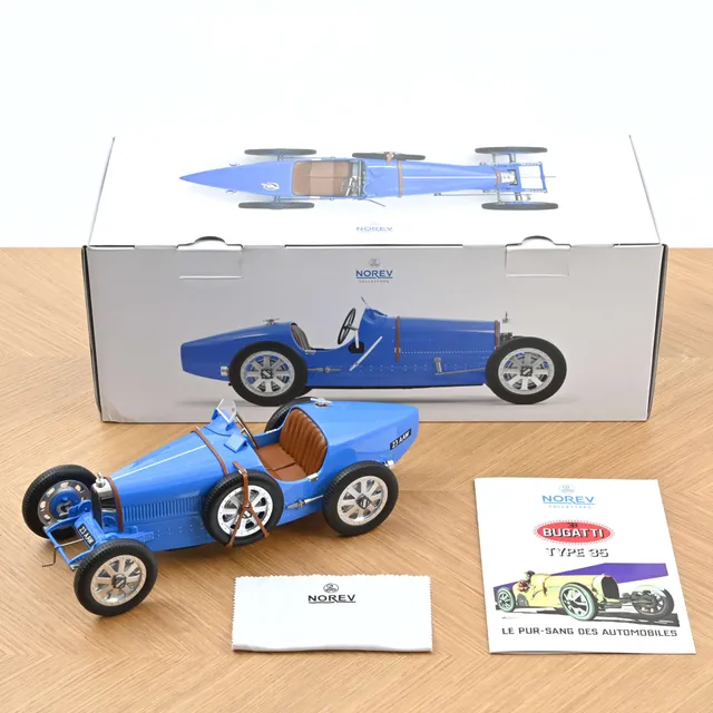 norev-bugatti-type-35-1925-blu-modellino-auto-1-12 image 1