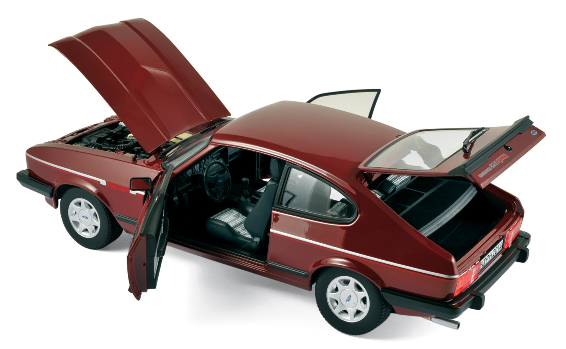 norev-ford-capri-mk-iii-2-8-injection-1982-modellino-auto-1-18-rossa image 1