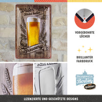 nostalgic-art-water-tastes-better-special-edition-beer-targa-in-metallo-20x30-cm image 2