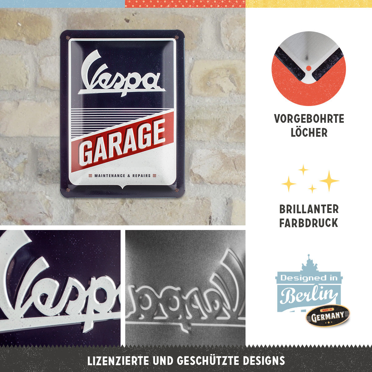 nostalgic-art-vespa-garage-targa-in-metallo-15x20-cm image 2