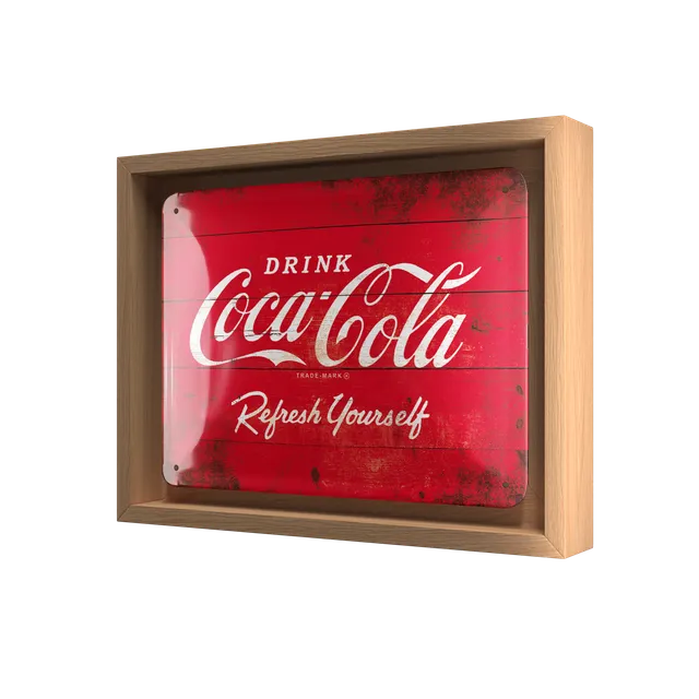 nostalgic-art-coca-cola-logo-red-refresh-yourself-cornice-n-frame-s-edition-18-5 image 1