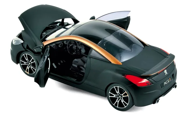 norev-peugeot-rcz-r-concept-2012-paris-modellino-auto-1-18-nero-opaco-rame image 1