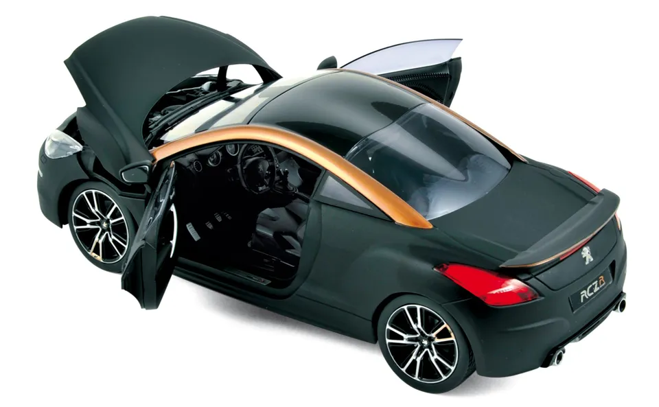 norev-peugeot-rcz-r-concept-2012-paris-modellino-auto-1-18-nero-opaco-rame image 1