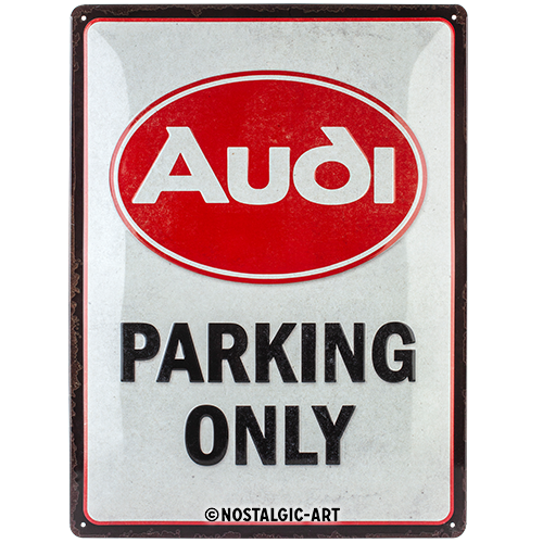 nostalgic-art-audi-parking-only-targa-in-metallo-30x40-cm image 2