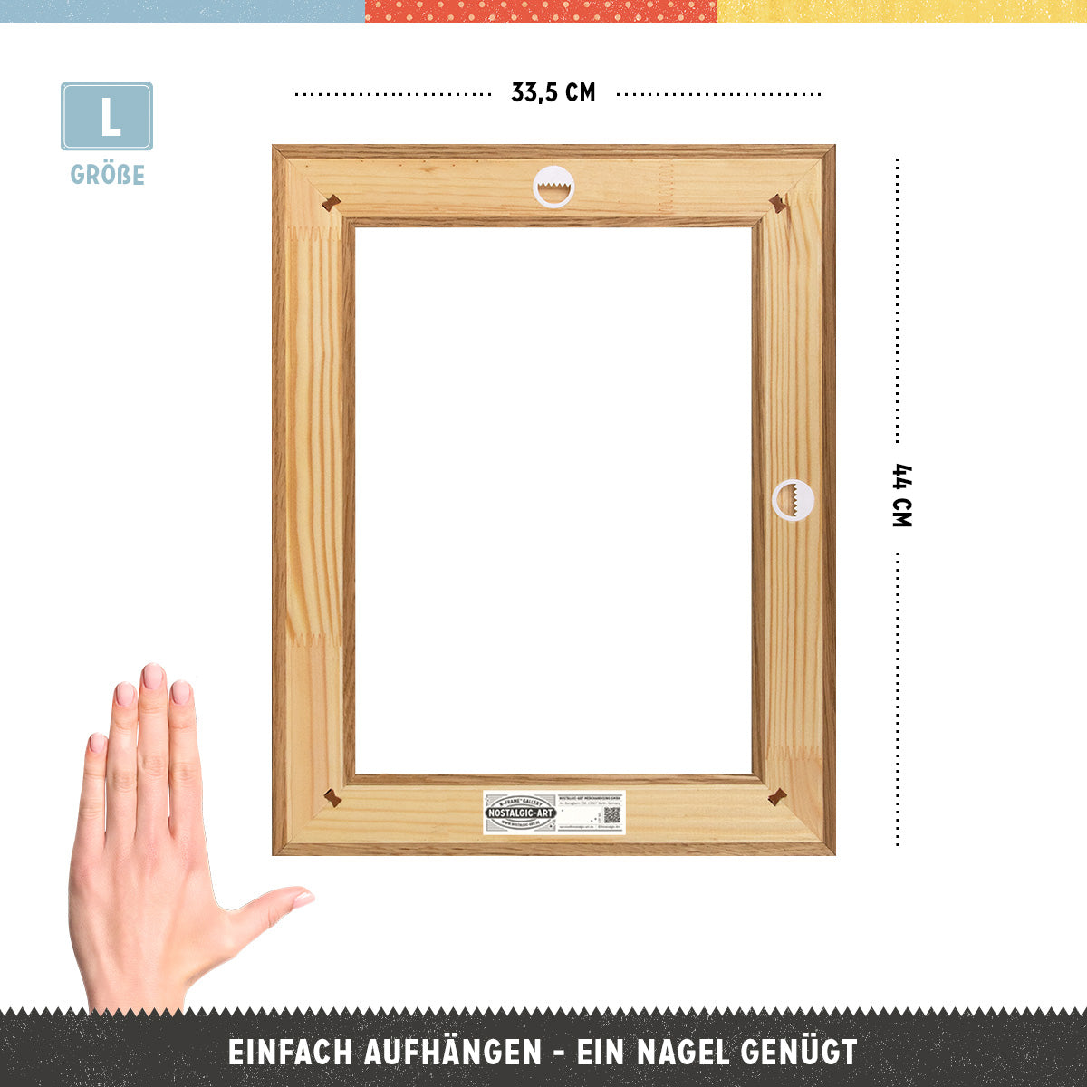 nostalgic-art-n-frame-l-cornice-in-legno-rovere-per-targhe-30x40-cm image 2