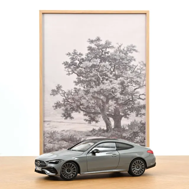 norev-mercedes-benz-cle-coup-2024-alpine-grey-1-18-edizione-200-pz image 1