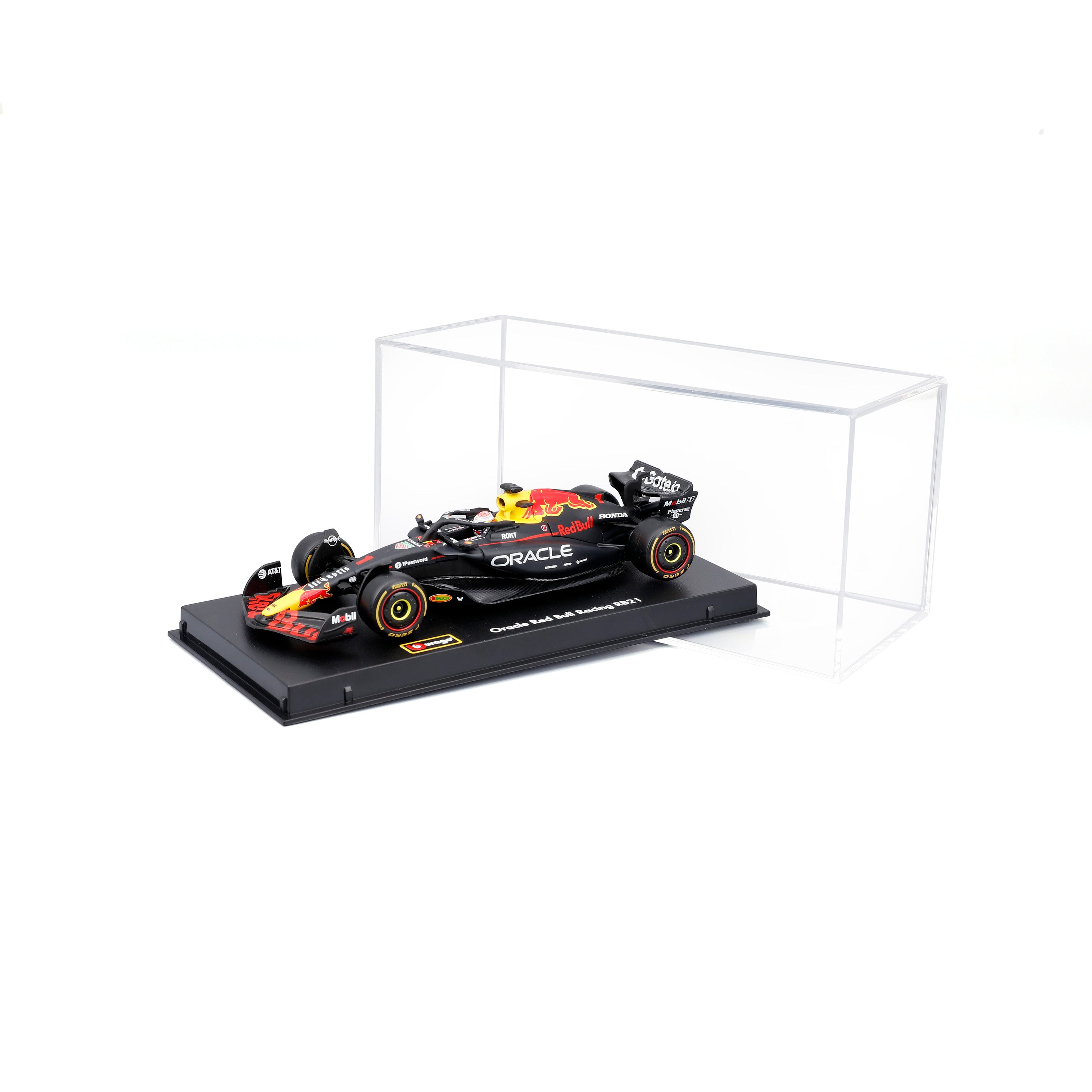 bburago-f1-red-bull-racing-rb21-2025-1-max-verstappen-modellino-scala-1-43-con-b image 1