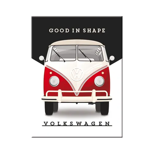 nostalgic-art-vw-good-in-shape-magnete-da-frigo-in-latta-6x8-cm image 1