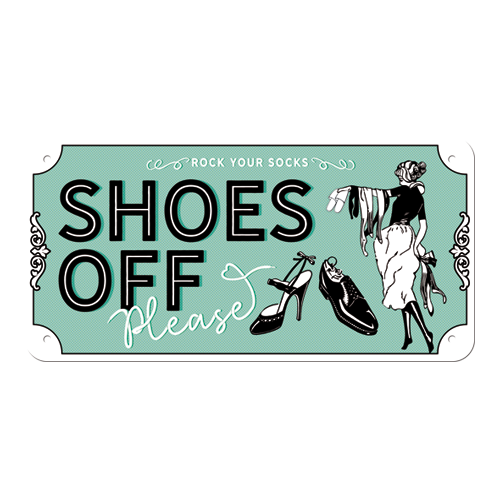 nostalgic-art-shoes-off-targhetta-da-appendere-in-metallo-10x20-cm image 3