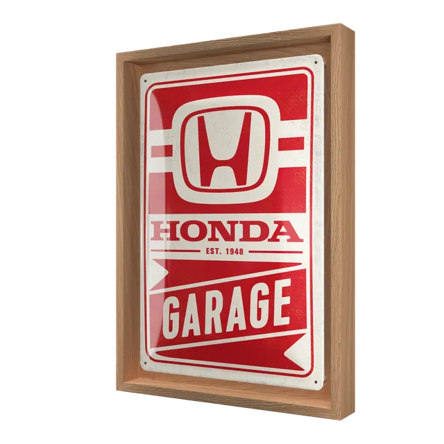 nostalgic-art-honda-am-garage-cornice-n-frame-m-24x33-5-cm-rovere image 1
