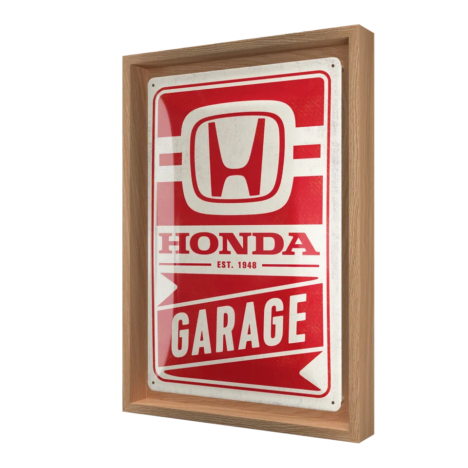 nostalgic-art-honda-am-garage-cornice-n-frame-m-24x33-5-cm-rovere image 1