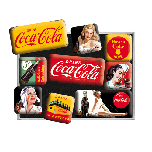 nostalgic-art-coca-cola-yellow-mix-set-magneti image 2