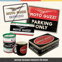 nostalgic-art-moto-guzzi-the-legendary-v-twin-engine-insegna-rotonda-35-cm image 3