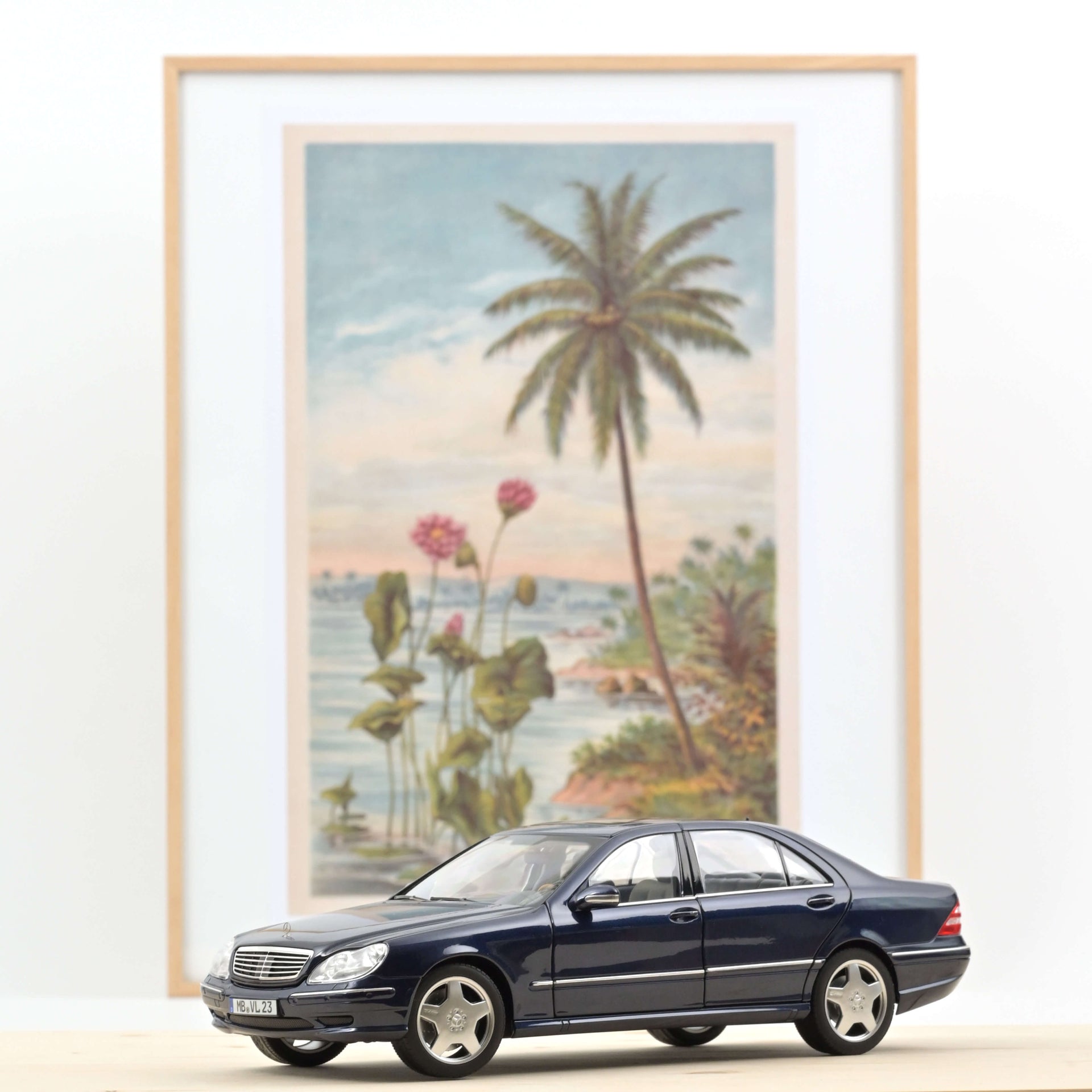 norev-mercedes-benz-s55-amg-2000-1-18-modellino-auto-blu-metallizzato image 1