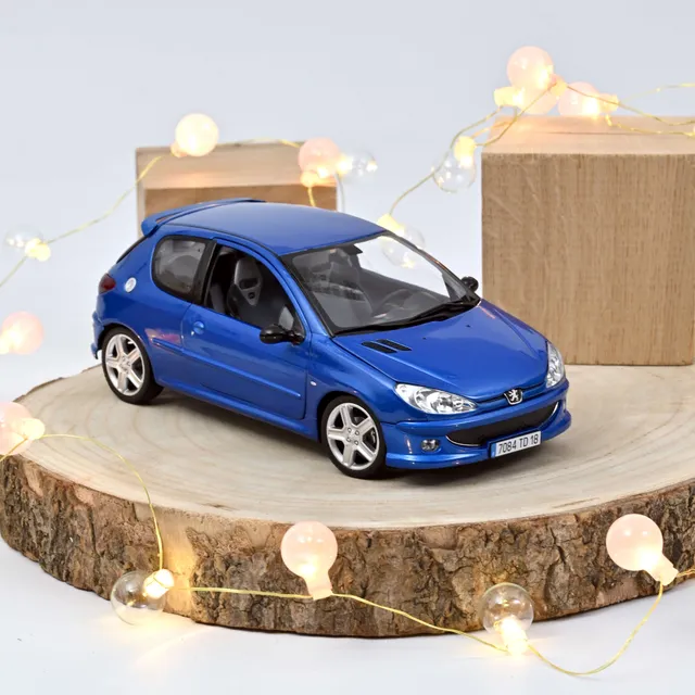norev-peugeot-206-rc-2003-modellino-auto-1-18-blu-recif image 1