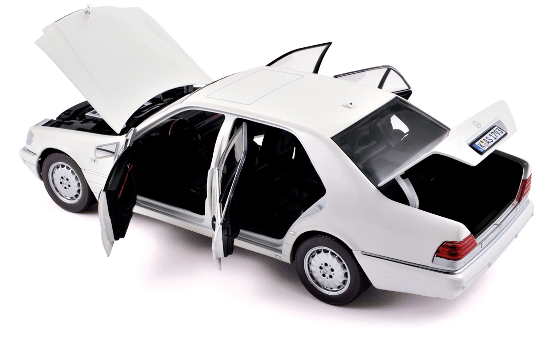 norev-mercedes-benz-s600-1997-1-18-modellino-die-cast-bianco image 1