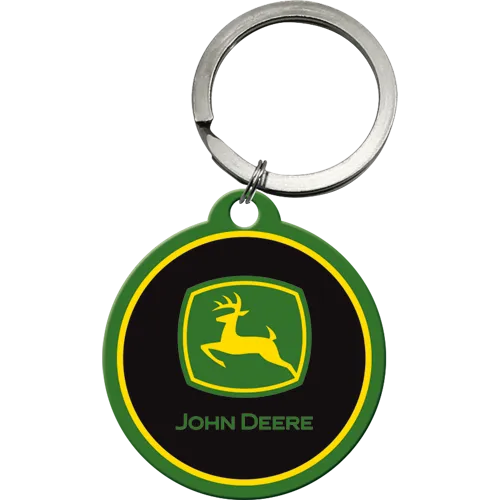 nostalgic-art-john-deere-logo-portachiavi-in-metallo-4-cm image 1