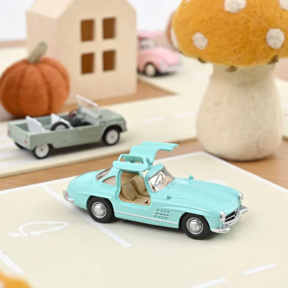 norev-mercedes-benz-300-sl-1955-turchese-1-43-jet-car-porte-apribili image 1