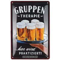 nostalgic-art-gruppentherapie-bier-targa-in-metallo-20x30-cm-2 image 2