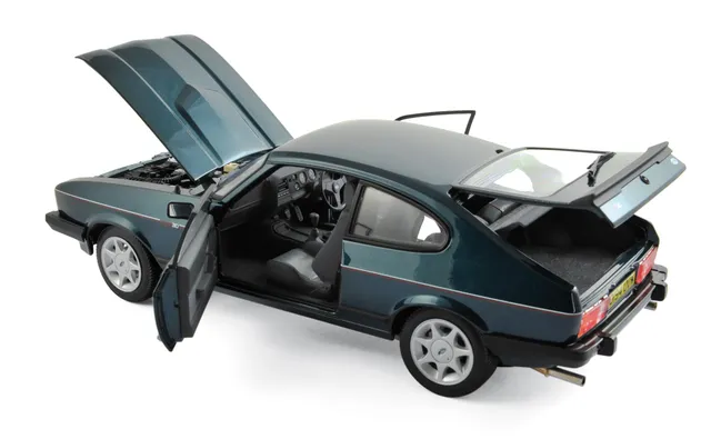 norev-ford-capri-280-1986-brooklands-green-metallizzato-modellino-auto-1-18-ediz image 1