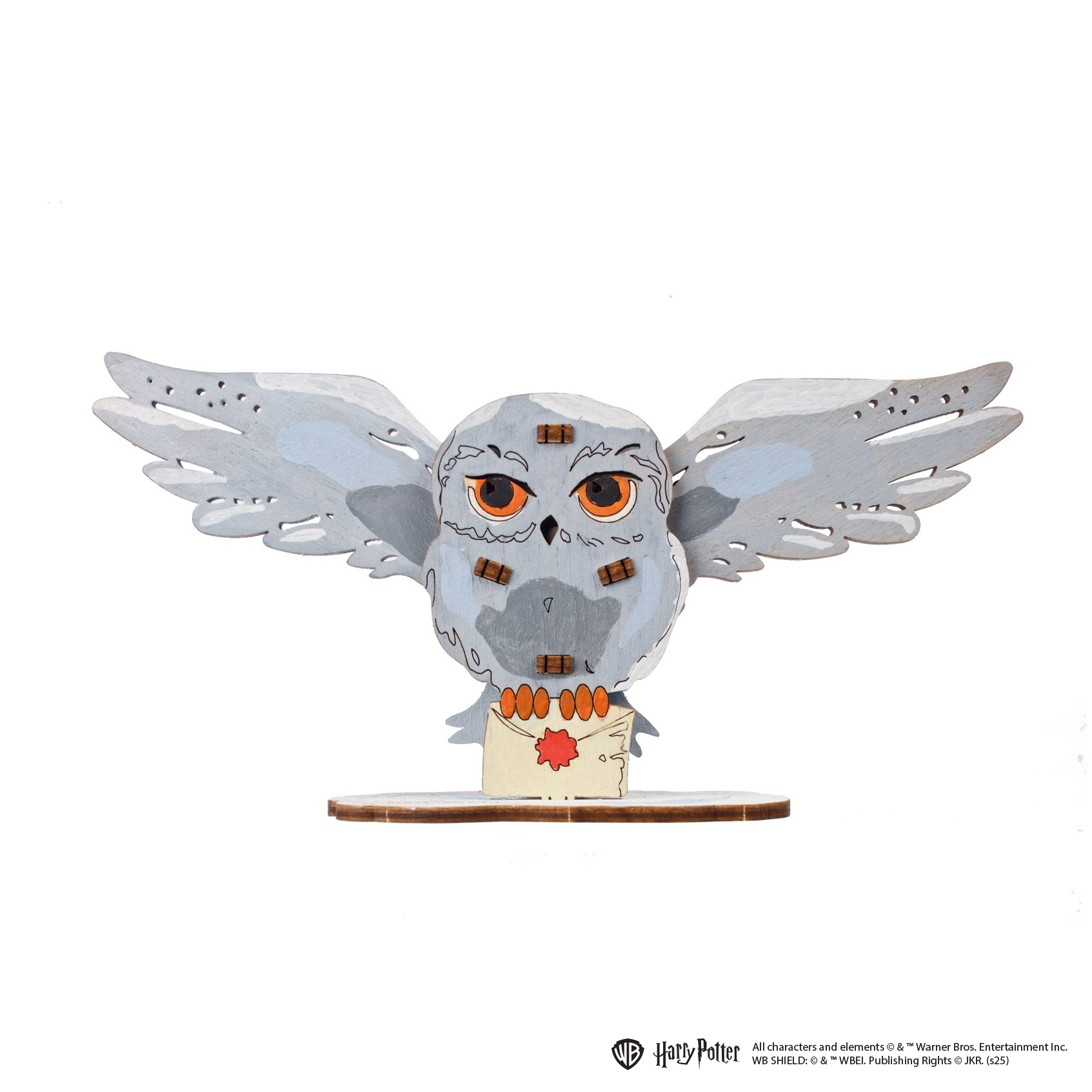 ugears-hedwig-gufo-modello-3d-da-colorare-harry-potter-in-legno image 2