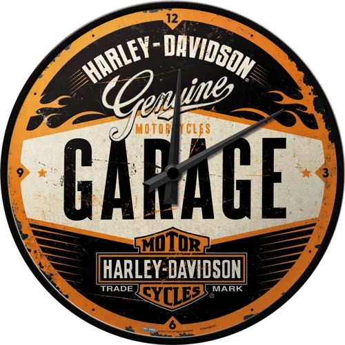 nostalgic-art-harley-davidson-garage-orologio-da-parete-31-cm image 1