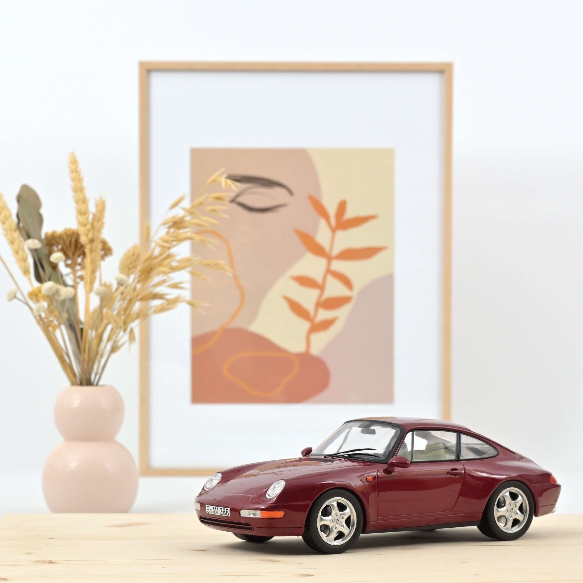 norev-porsche-911-carrera-1994-1-18-modellino-rosso-metallizzato-edizione-200-pz image 1