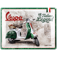 nostalgic-art-vespa-italian-legend-targa-in-metallo-30x40-cm-2 image 2