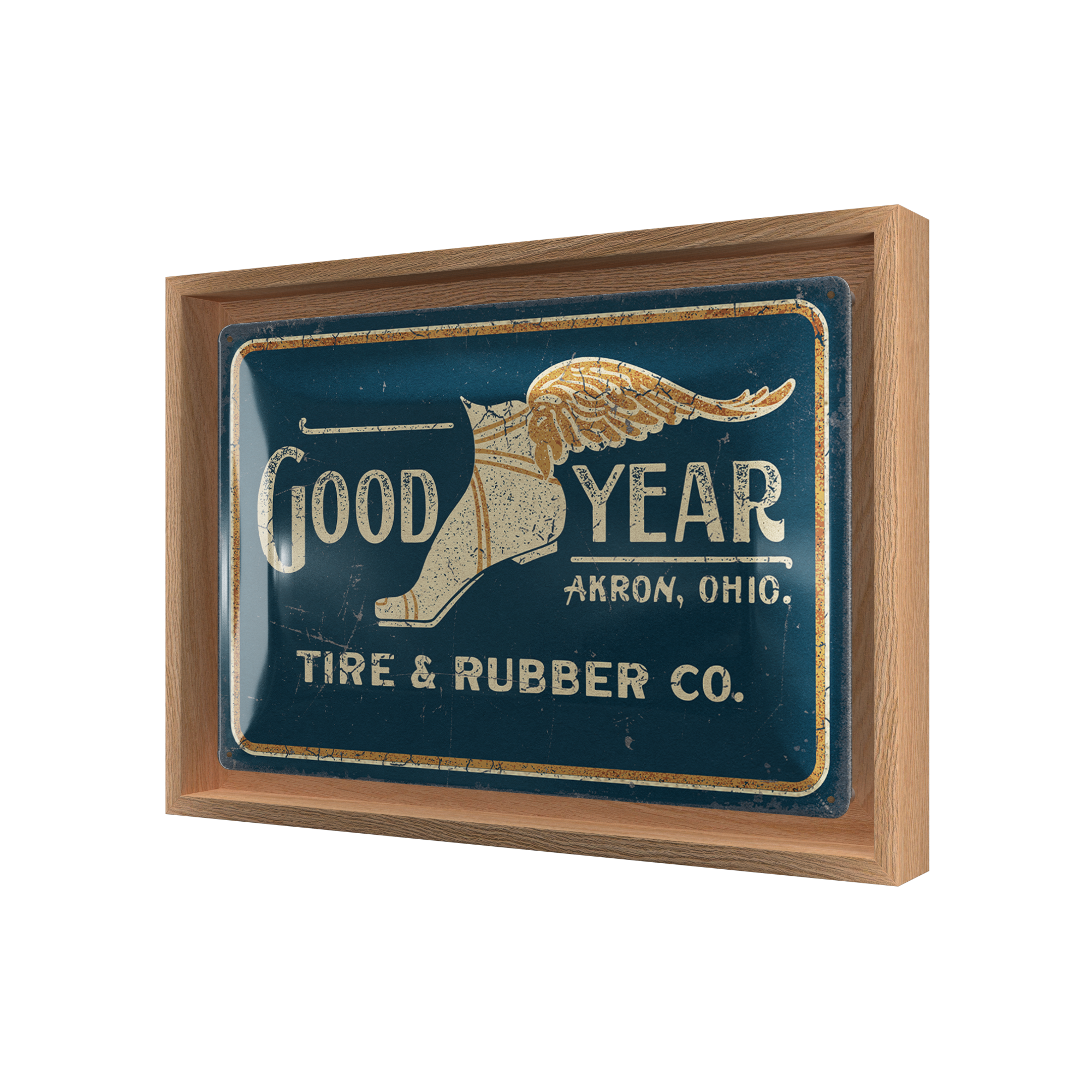 nostalgic-art-goodyear-wing-foot-logo-1901-cornice-n-frame-m-24x33-5-cm image 1