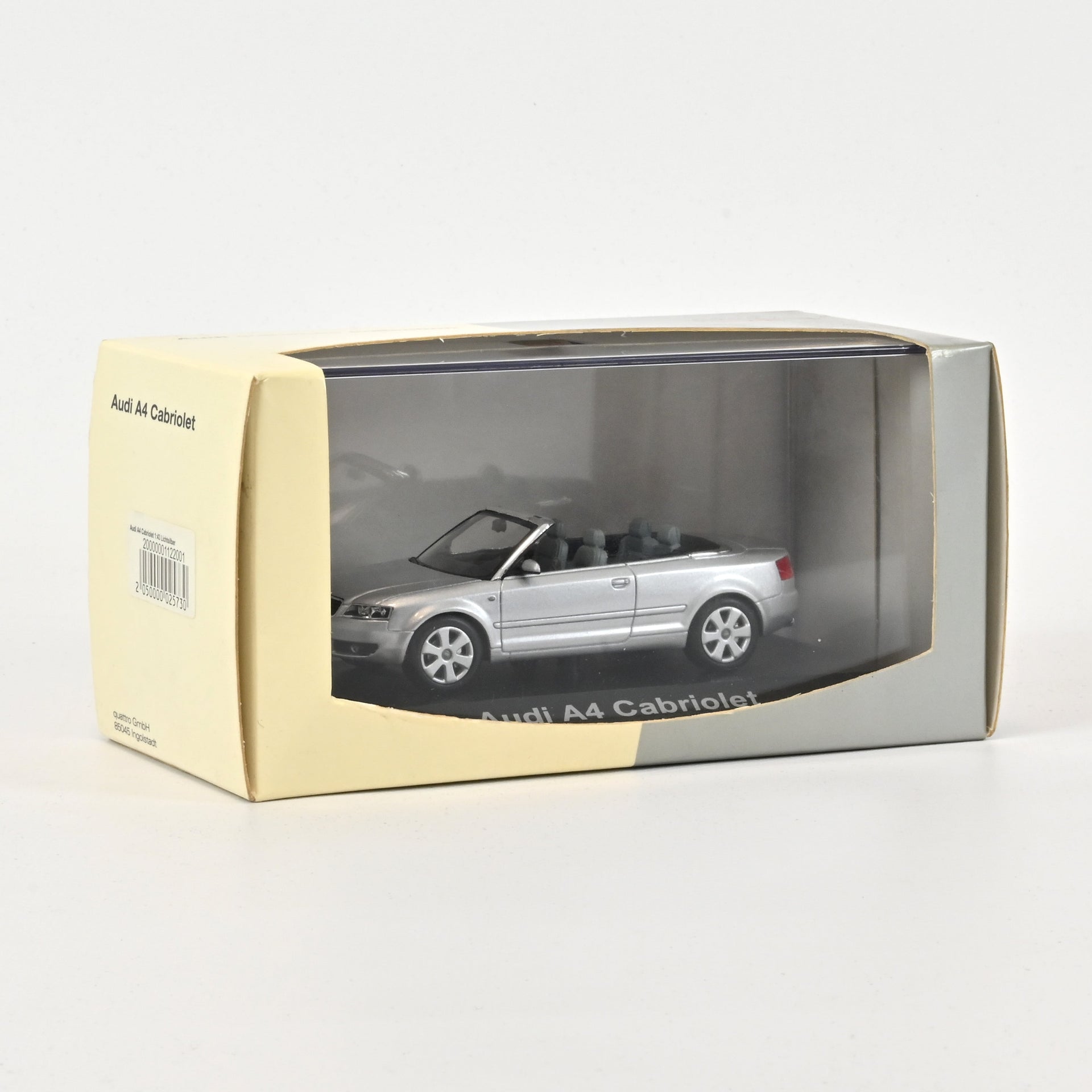 norev-audi-a4-cabriolet-argento-chiaro-1-43 image 1