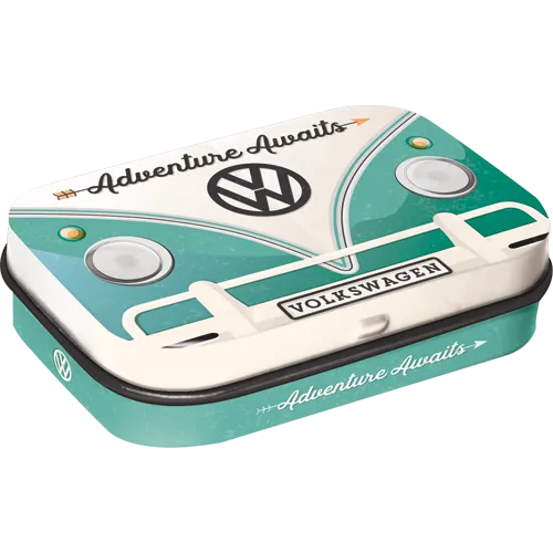 nostalgic-art-vw-bulli-adventure-awaits-scatola-tascabile-con-mentine-volkswagen image 1