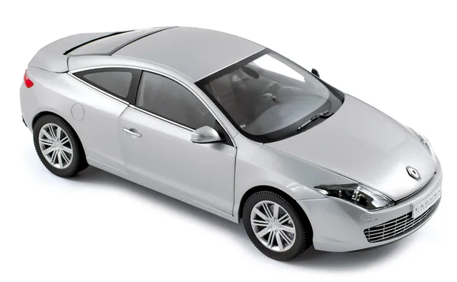 norev-renault-laguna-coup-2008-grigio-platino-1-18-modellino-auto image 1