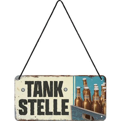 nostalgic-art-tankstelle-bier-insegna-metallo-da-appendere-10x20-cm image 2
