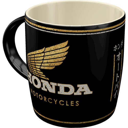 nostalgic-art-honda-mc-motorcycles-gold-tazza-in-ceramica-330-ml image 1