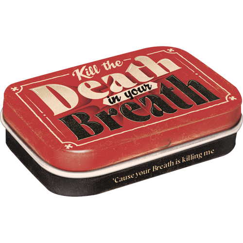 nostalgic-art-death-in-your-breath-scatola-metallo-per-mentine-6x4x1-6-cm image 1