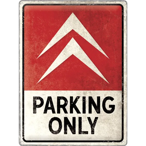 nostalgic-art-citroen-parking-only-targa-in-metallo-30x40-cm image 1