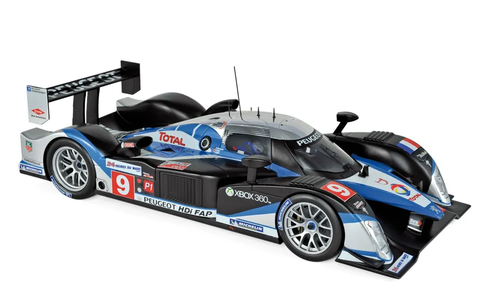 norev-peugeot-908-hdi-fap-2009-n-9-winner-le-mans-modellino-1-18 image 1
