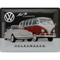 nostalgic-art-vw-meet-the-classics-targa-in-metallo-30x40-cm image 2