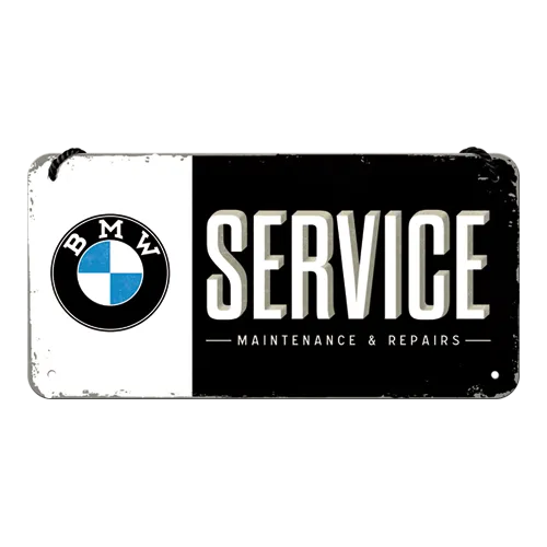 nostalgic-art-bmw-service-targa-metallo-da-appendere-10x20-cm image 1