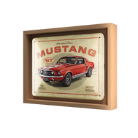 nostalgic-art-ford-mustang-gt-1967-red-targa-in-metallo-15x20-cm image 4