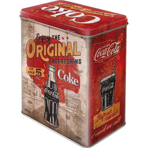 nostalgic-art-coca-cola-original-coke-highway-66-scatola-metallo-grande-3-litri image 2
