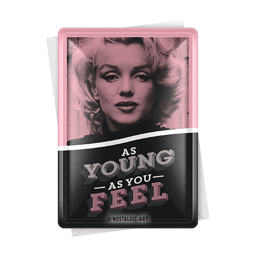 nostalgic-art-marilyn-as-young-as-you-feel-metal-card image 2