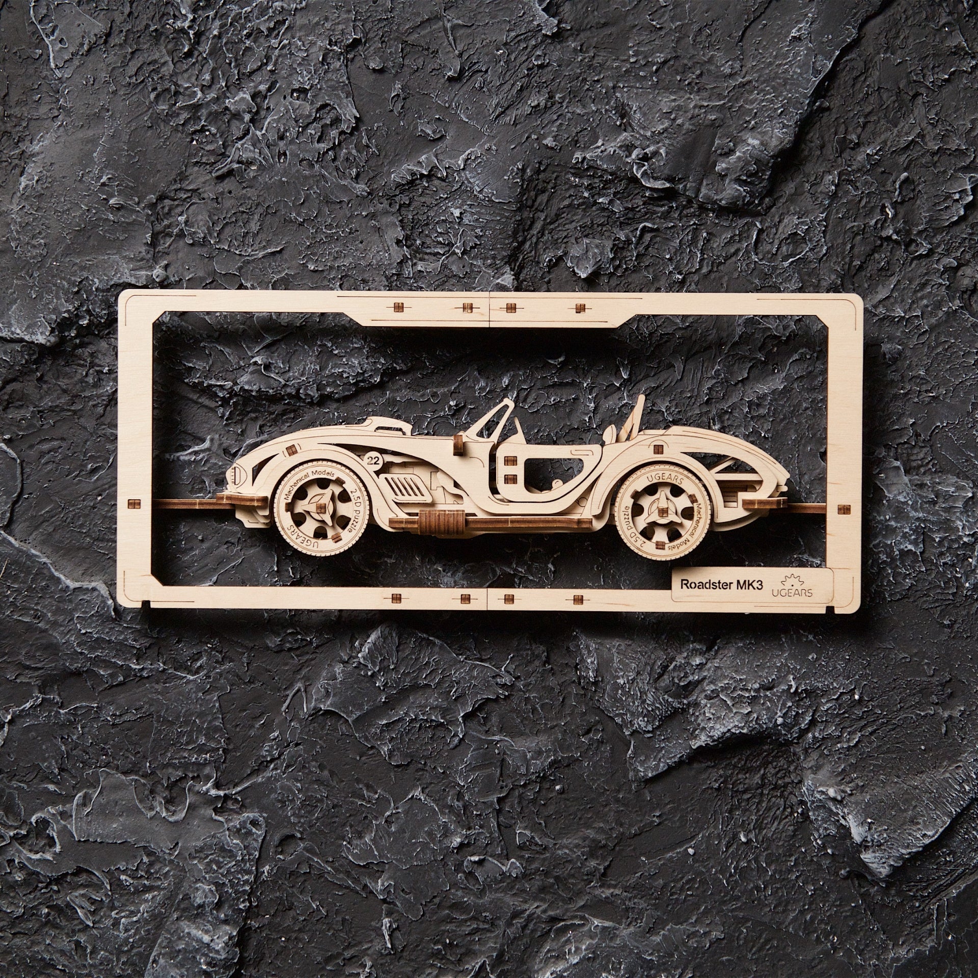 ugears-roadster-mk3-2-5d-puzzle-quadro-in-legno-da-parete-auto-muscle image 8