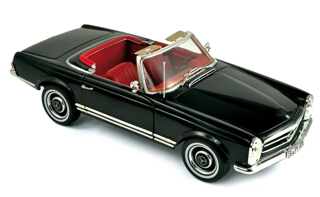 norev-mercedes-benz-230-sl-1967-nero-1-18-modellino-auto-die-cast image 1