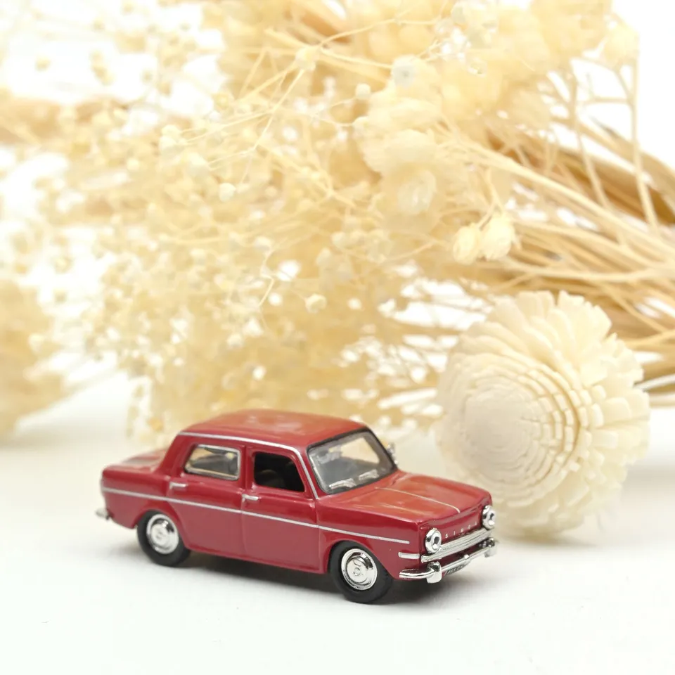 norev-simca-1000-gls-1968-modellino-auto-1-87-rosso image 1