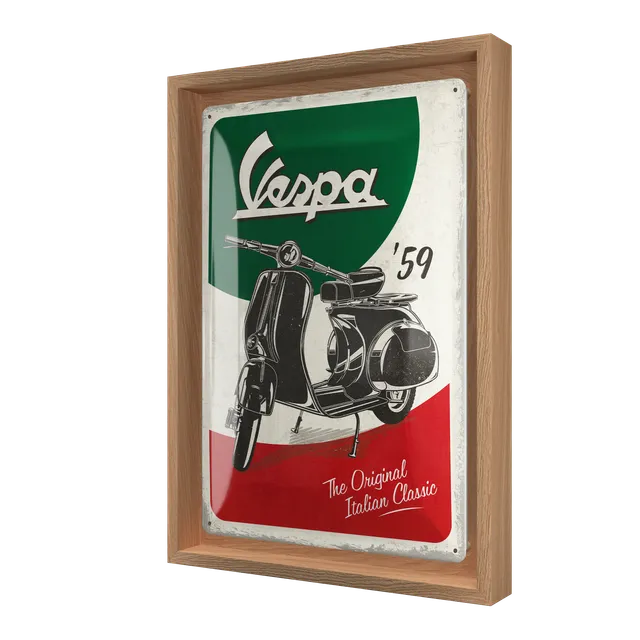nostalgic-art-vespa-the-italian-classic-cornice-n-frame-m-edition-24x33-5-cm image 1