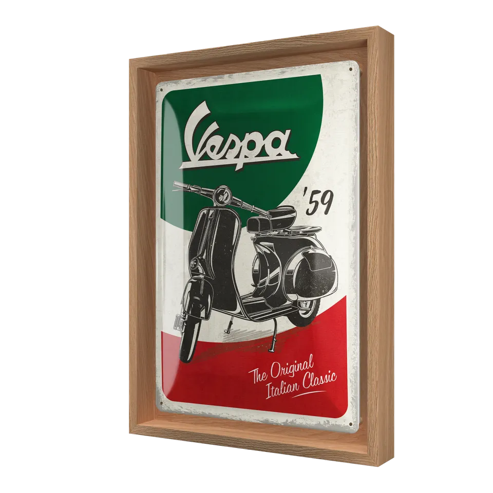 nostalgic-art-vespa-the-italian-classic-cornice-n-frame-m-edition-24x33-5-cm image 1