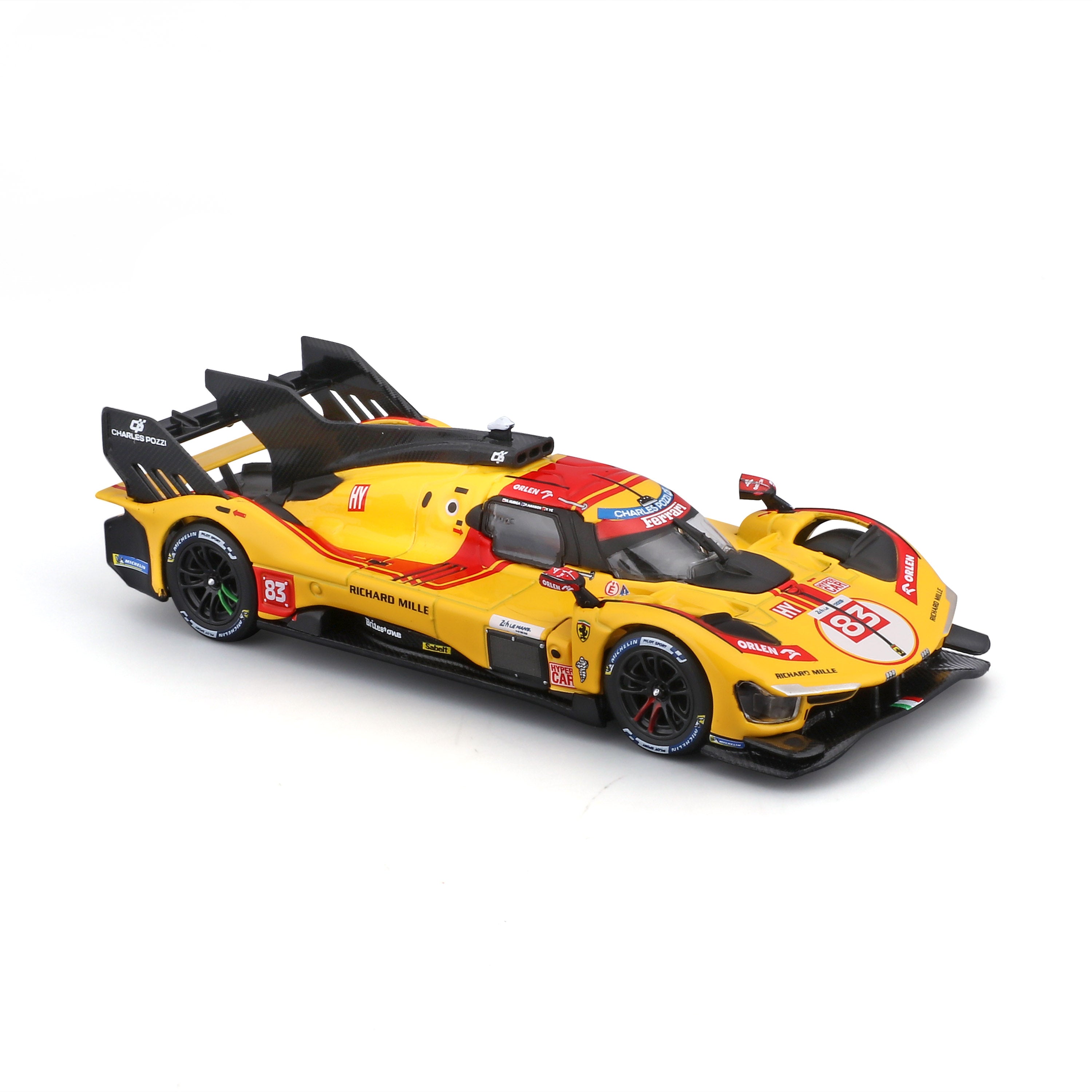bburago-ferrari-499p-hypercar-lmh-2025-83-1-43-con-teca-24h image 7